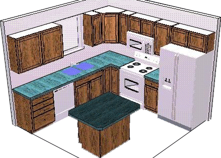Picture of sample kitchen