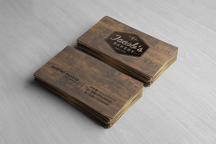 Wooden Business Card Designs