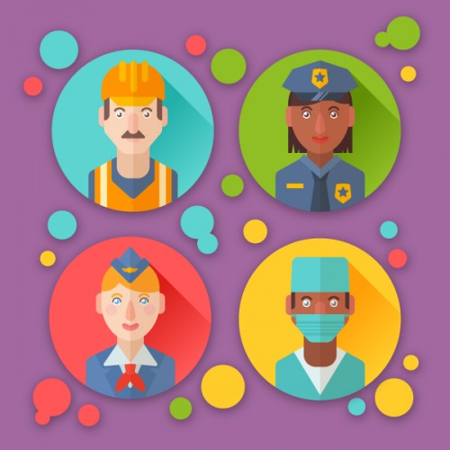 Create Flat Profession Avatars in Adobe Illustrator