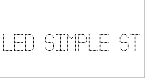 Led Simple St Font
